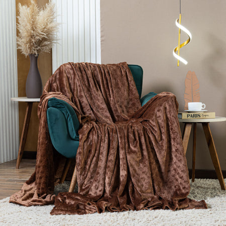 Cobertor Manta Encanto Avulso Dupla Face KING - Mantinha Plush Fleece Corações em Alto Relevo Toque de Seda