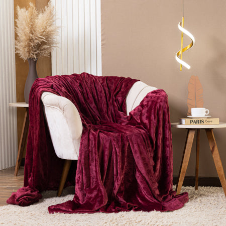 Cobertor Manta Encanto Avulso Dupla Face SOLTEIRO - Mantinha Plush Fleece Corações em Alto Relevo Toque de Seda