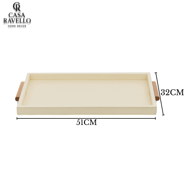 Bandeja em MDF com Revestimento em PU - Sabbia di Legno