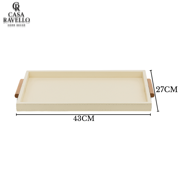 Bandeja em MDF com Revestimento em PU - Sabbia di Legno
