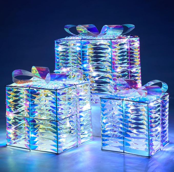 Kit Presentes 3D Luminescência de Natal