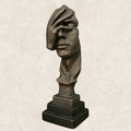 Silêncio da Arte - Estátua decorativa em Gesso
