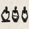 Tríade da Contemplação - Estátua decorativa em Resina