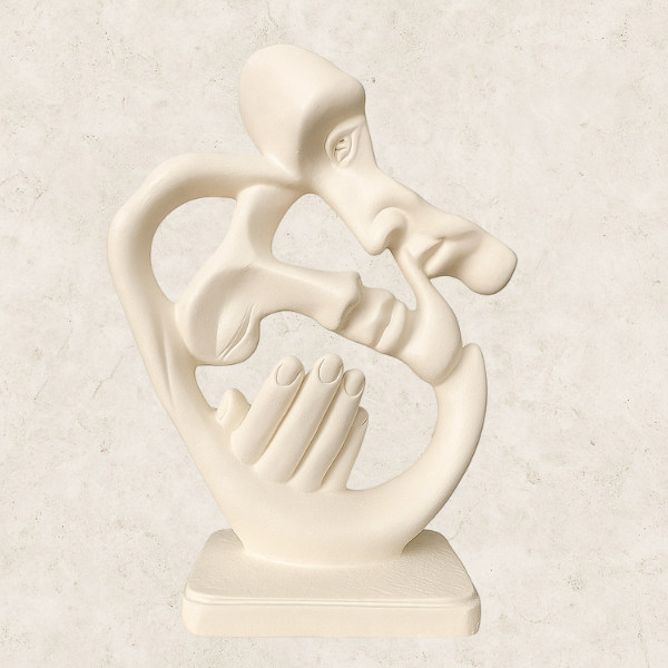 Encontro Abstrato - Figura decorativa em Gesso