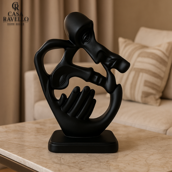Encontro Abstrato - Figura decorativa em Gesso