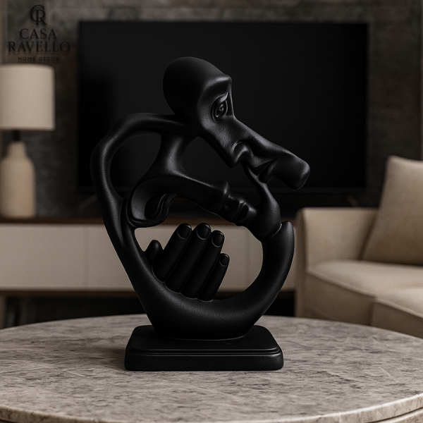 Encontro Abstrato - Figura decorativa em Gesso