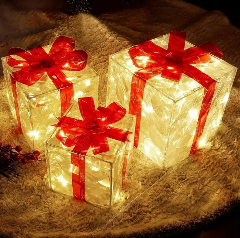 Kit Presentes 3D Luminescência de Natal