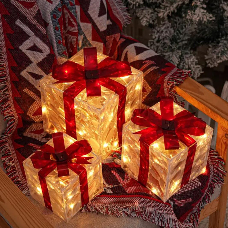Kit Presentes 3D Luminescência de Natal
