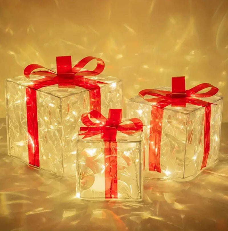 Kit Presentes 3D Luminescência de Natal