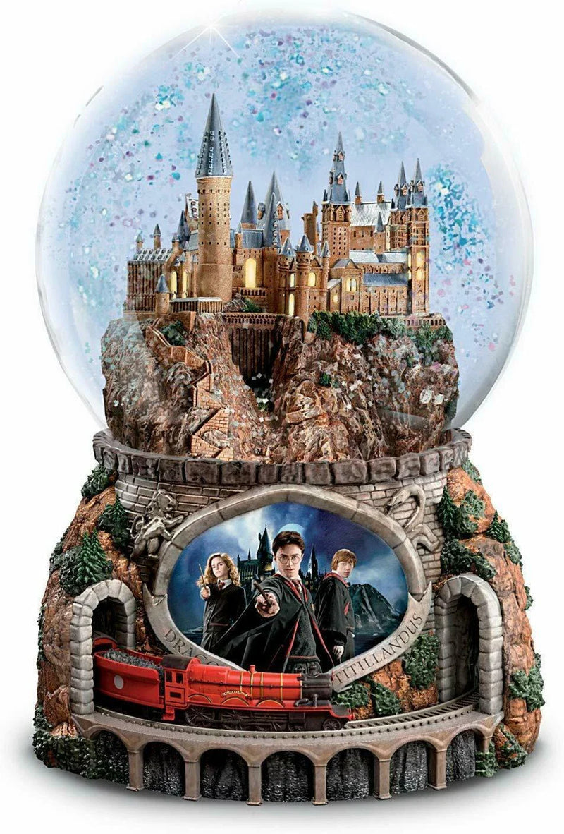 Globo de Neve musical HP com Trem Giratório