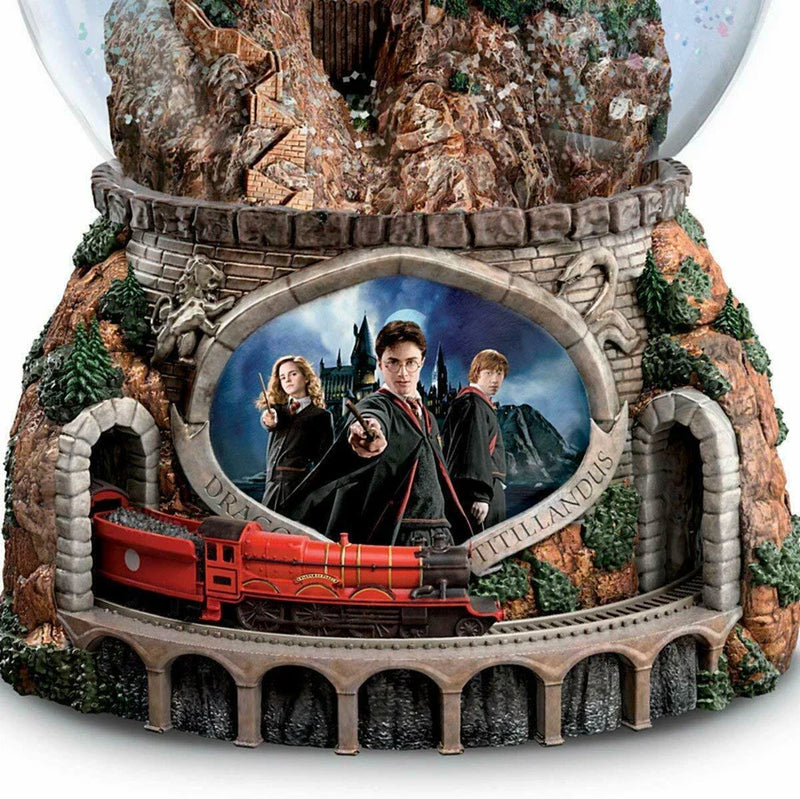 Globo de Neve musical HP com Trem Giratório