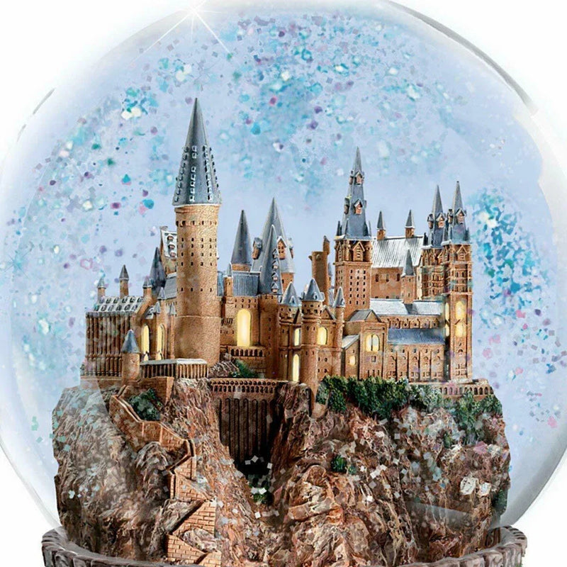 Globo de Neve musical HP com Trem Giratório